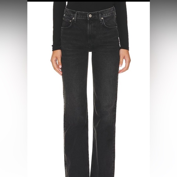 Citizens Of Humanity Denim - Citizens Of Humanity Vidia Gray Black Boot Cut Jeans